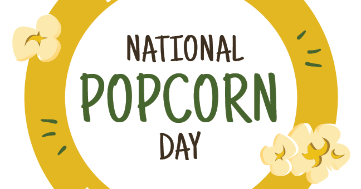 National Popcorn Day Muddy Faces