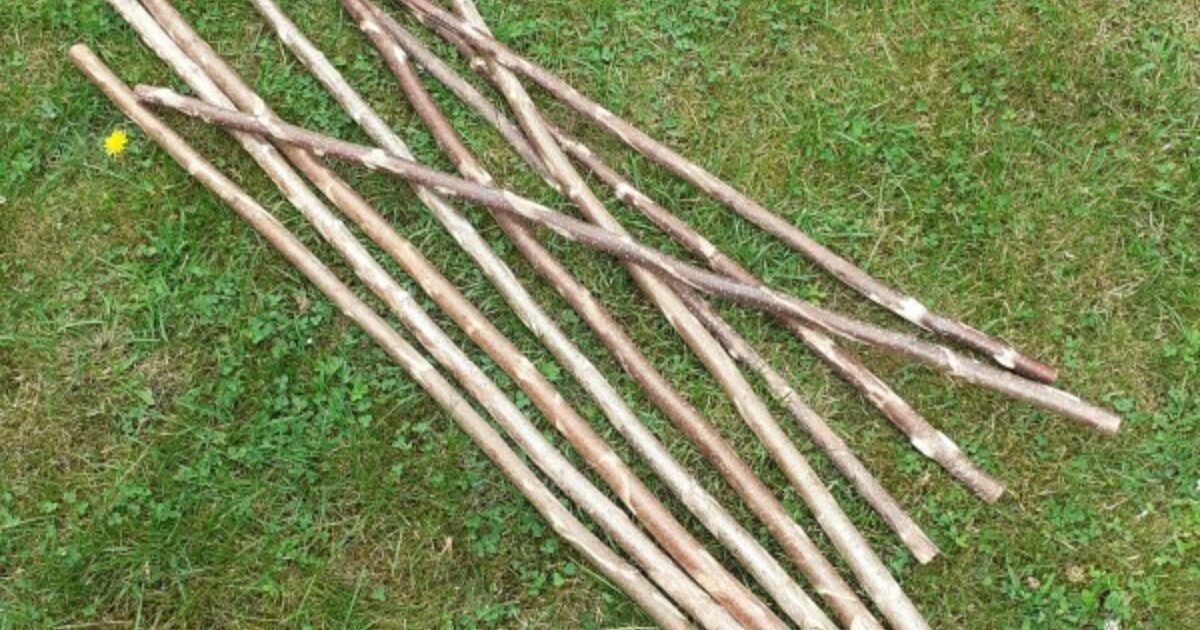 1m Rustic Den Sticks - pack of 10