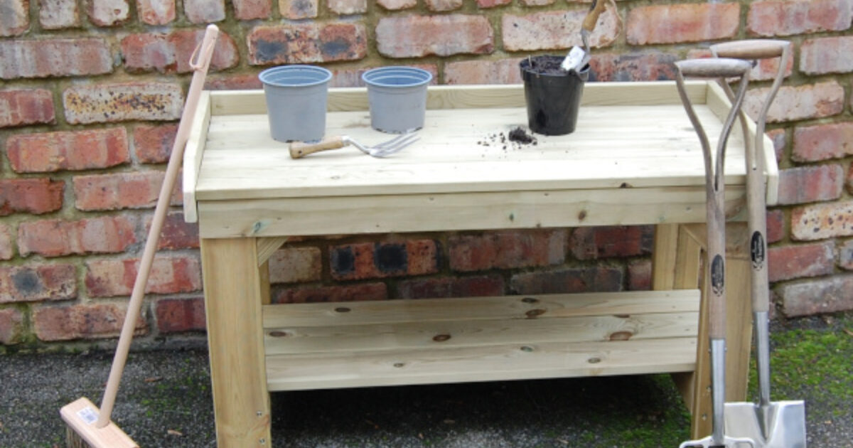 Messy Potting Bench TP Wooden Deluxe Potting Bench FSC® Certified