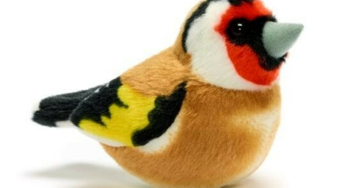 stuffed goldfinch