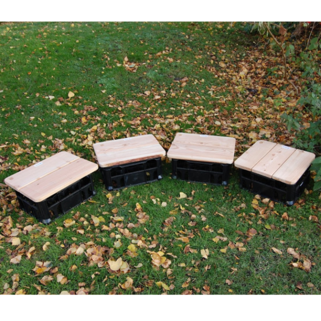 Milk Crates & Toppers Set of 4 Muddy Faces