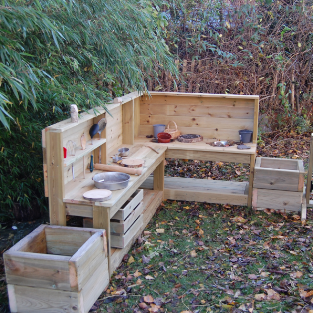 Corner Mud Kitchen Muddy Faces