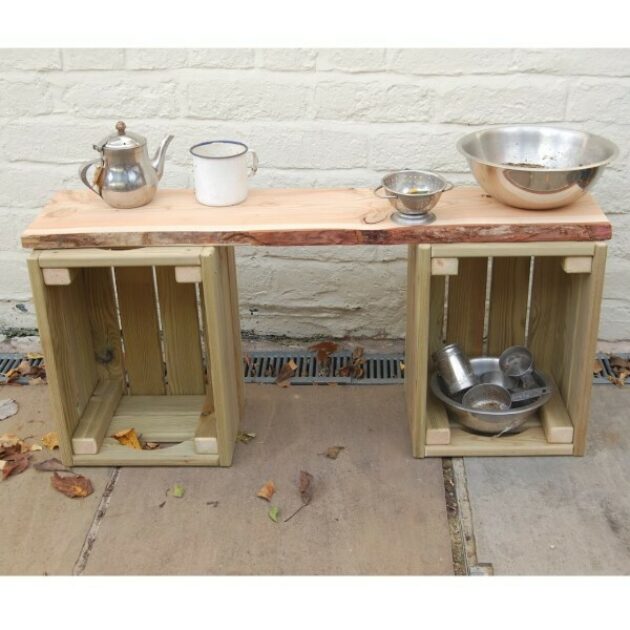 Modular Mud Kitchen Crate Set Muddy Faces
