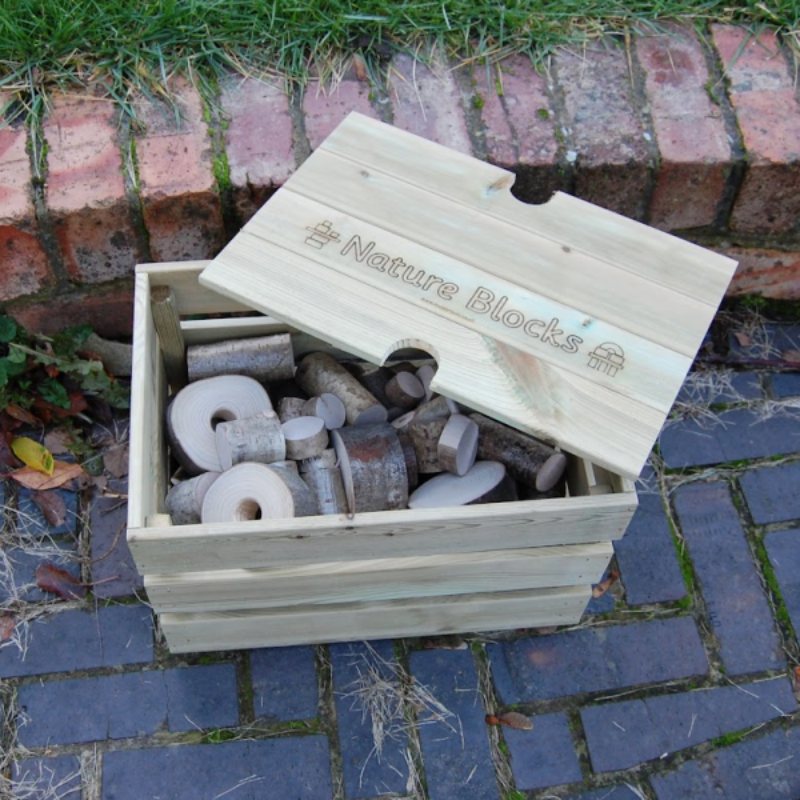 Nature Blocks - 70 Pieces in a Wooden Crate | Muddy Faces