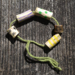 Decorated elder beads