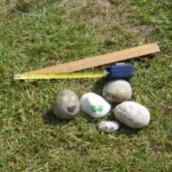 measuring pebbles