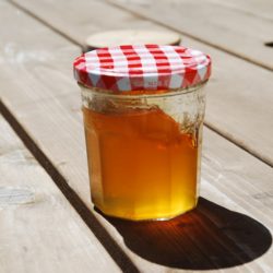 jar of dandelion jam