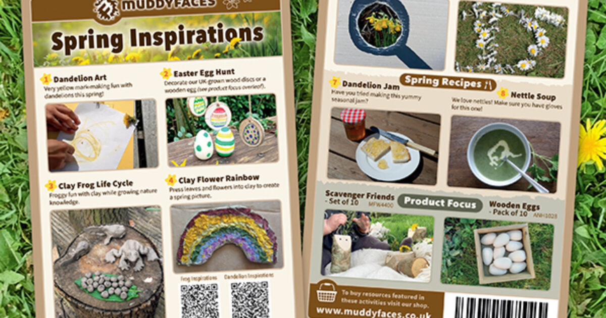 Checkout freebie: Spring Inspirations activity card | Muddy Faces