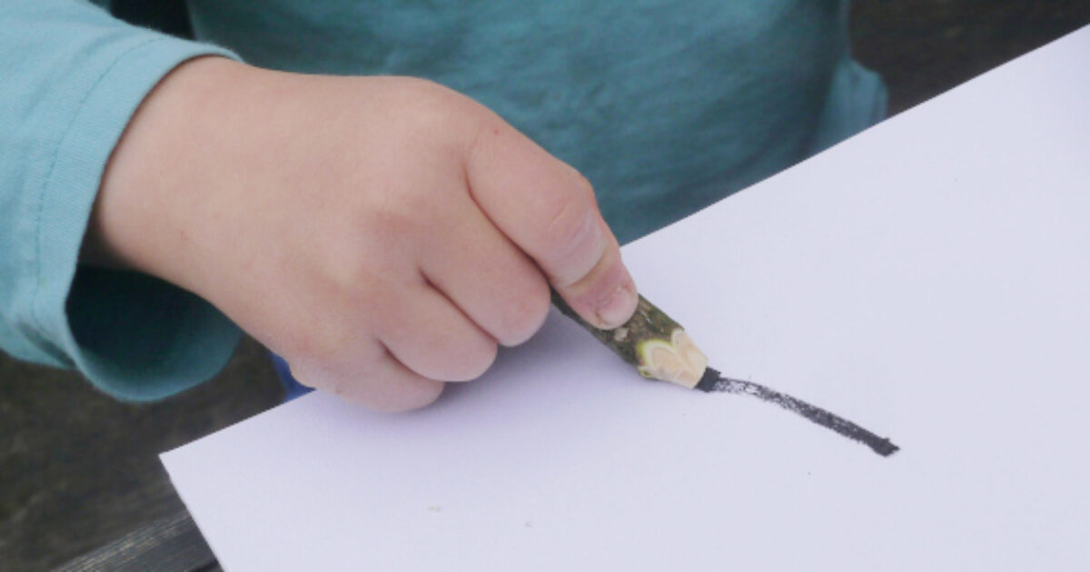 Elder Charcoal Pencil Activities Muddy Faces