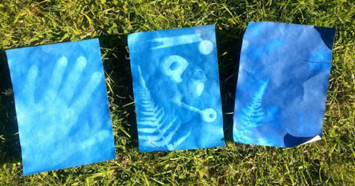 Cyanotype Paper Ready for Sun Printing