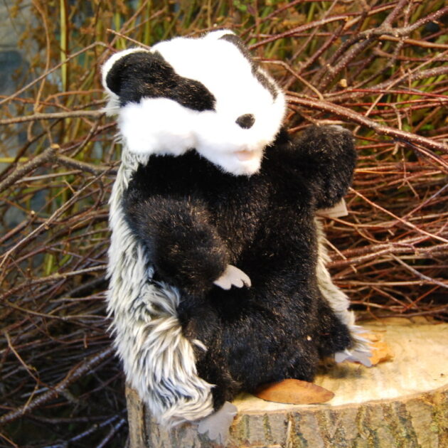 Badger Hand Puppet Muddy Faces