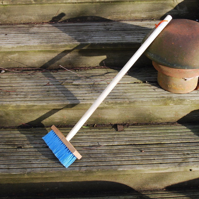 Childrens wooden shop sweeping brush