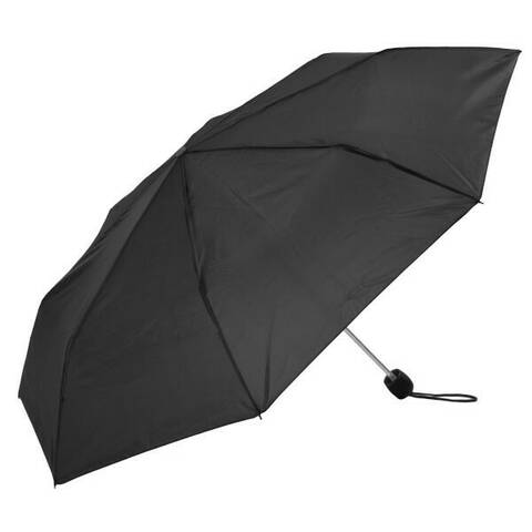 Unisex Black Compact Umbrella