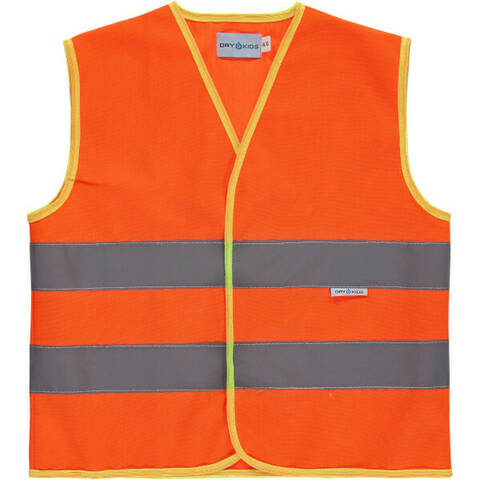 Kids Fluorescent High Visibility Vest - Orange