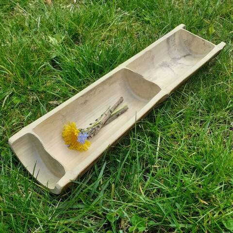 Bamboo Tray - 2 compartments