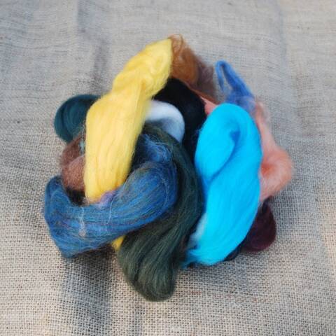 Mixed Felting Wool - Coloured
