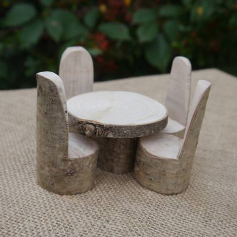 Nature Blocks Furniture - Round Table & Chairs