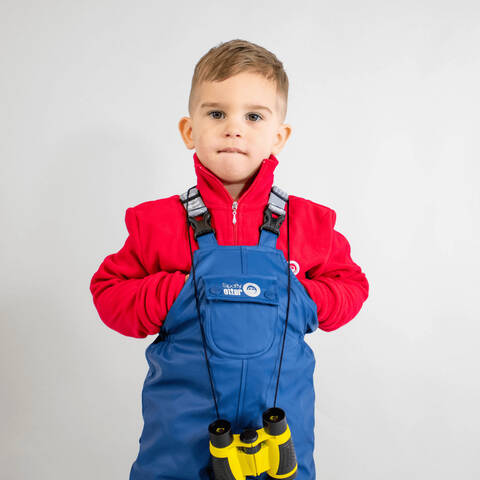 Spotty Otter Forest Leader Fleece-lined PU Dungarees