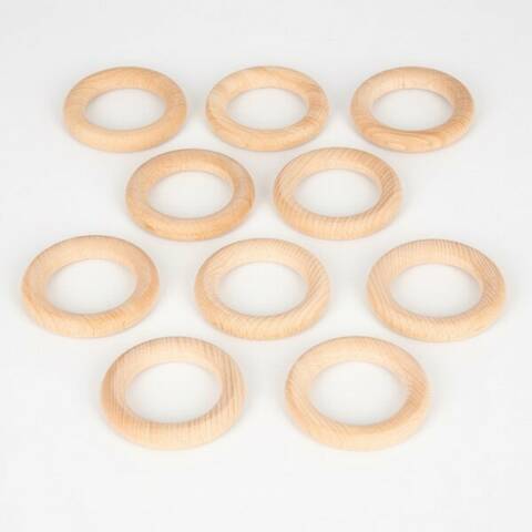 Large Wooden Rings - pack of 10