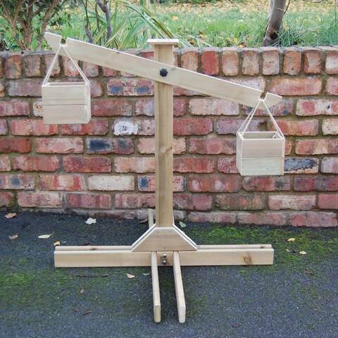 Outdoor Wooden Balance Scale