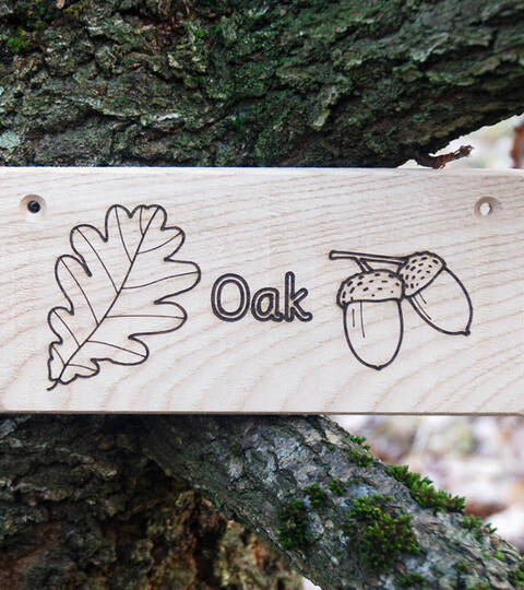 Rustic Sign - Oak