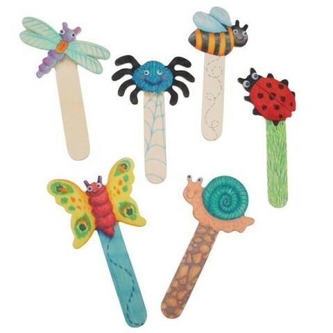 Wooden Craft Sticks - Bug Assortment