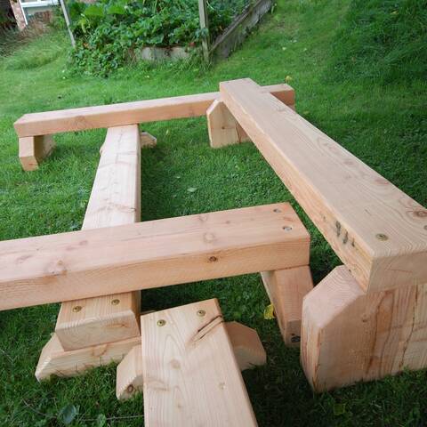 Beam Benches - Mixed Heights Set