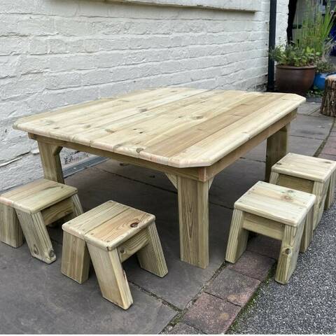 Outdoor Table & Stools Set