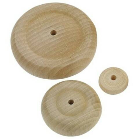 Wooden Wheels - Pack of 10