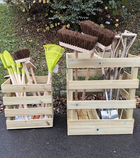 Wooden Crate for Loose Parts & Tools