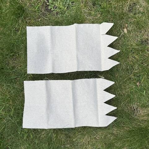 Flag Shaped Calico Pieces - Pack of 4