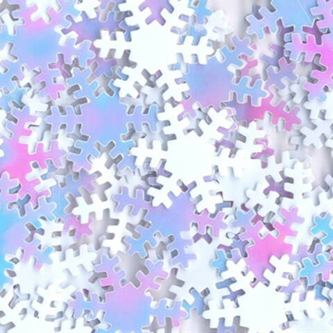 Sequins - Iridescent Snowflakes