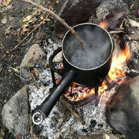 Oak Gall Ink In Pan Over Fire20x20