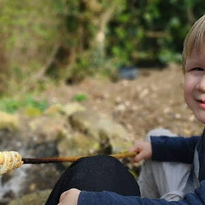 George And Campfire Breadfeature