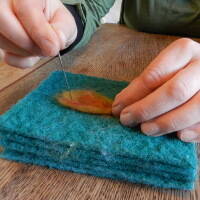 Guide to wet felting - Gathered