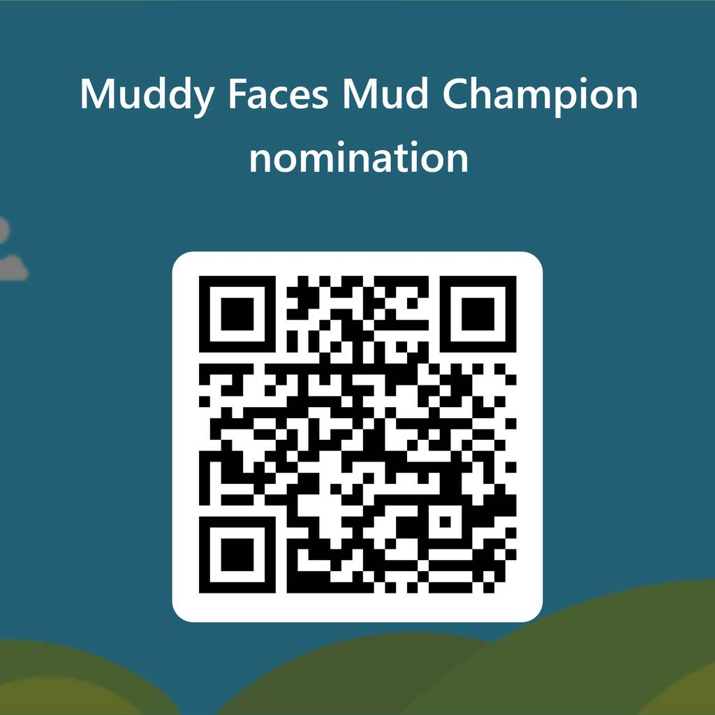 QR Code for Muddy Faces Mud Champion nomination