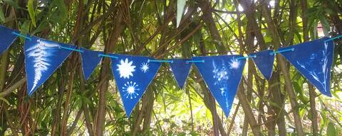 Sun print bunting