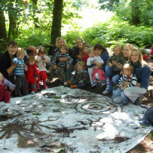 Case study: celebrating Mud Day at a woodland playgroup in Staffordshire