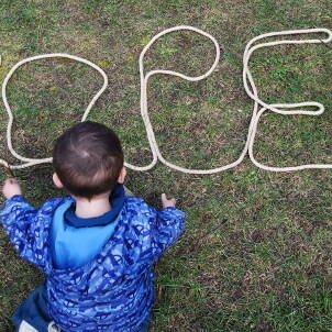 Exploring words outdoors