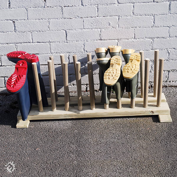 Homemade best sale welly rack