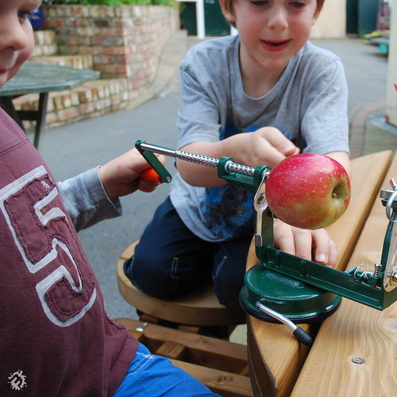 Commercial apple clearance peeler