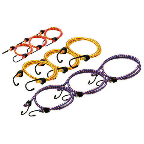 Assorted Bungee Cords - Pack of 9