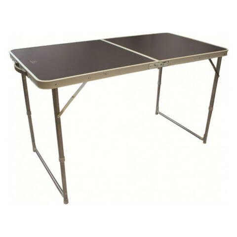 Compact Folding Table Double Silver