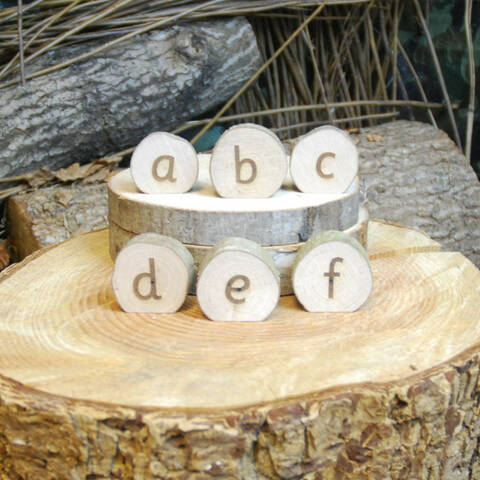Engraved Letters - Standing - A-Z (Lowercase)