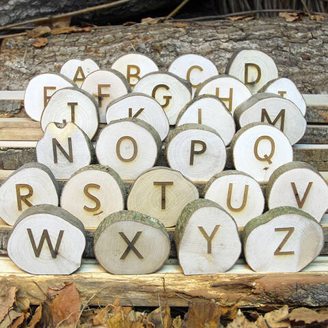 Engraved Letters - Standing - A-Z (Uppercase)