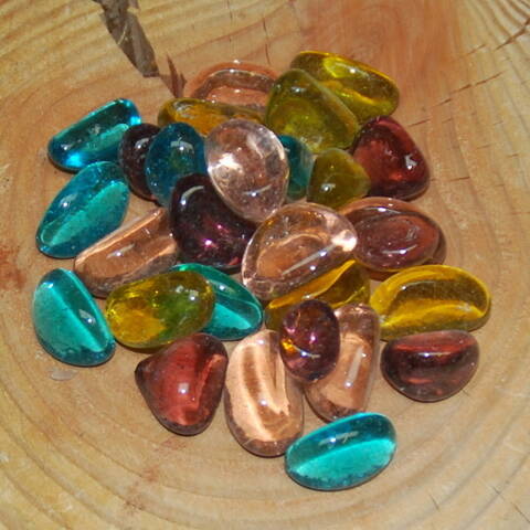 Glass Beans (mixed colours) 500g
