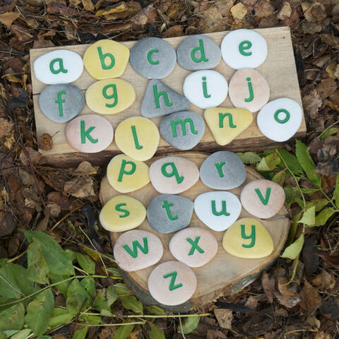 Jumbo Resin Pebbles - Alphabet