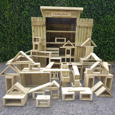 Massive Building Blocks Set & Lockable Shed