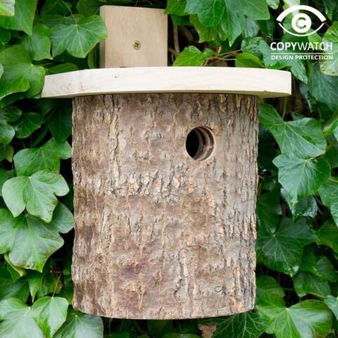 Natural Log Bird Nest Box