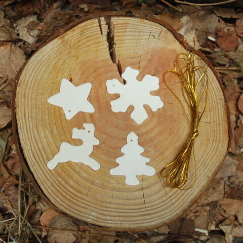 Paint Your Own Wooden Christmas Decorations - Pack of 50